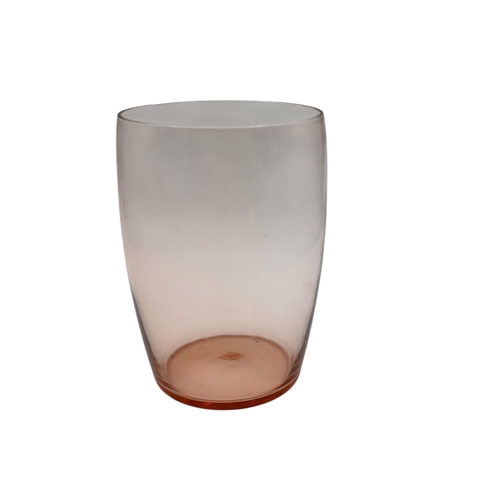 Ombre Pink‎ Glass Vase Flower Holder Home Decor Accent Piece 4 Inch - Picture 2 of 6